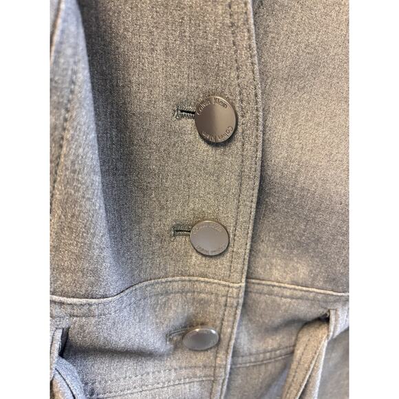 CALVIN KLEIN Stretch Charcoal Suit Separate Blazer With Tie Waist | Size 16 - Picture 4 of 7